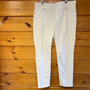 Chico's Women's Stretchy Pull Up White Jeans 3 (16) XL